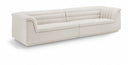 Cascade 118" Boucle Fabric Upholstered Sofa - Cream