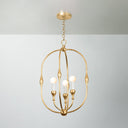 Vintage Gold Leaf Baltic Pendant 15" by Hudson Valley, view 3