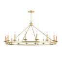 Aged Brass Allendale Chandelier 58" x 27.25" by Hudson Valley