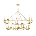 Aged Brass Allendale Chandelier 58" x 40.75" by Hudson Valley