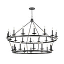 Aged Brass and Old Bronze Allendale Chandelier 58" x 40.75" by Hudson Valley