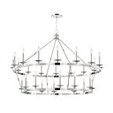 Polished Nickel Allendale Chandelier 58" x 40.75" by Hudson Valley