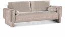 Madeline 89" Chenille Fabric Upholstered Sofa - Beige