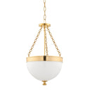 Aged Brass Barrington Pendant 14" by Hudson Valley