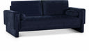 Madeline 89" Chenille Fabric Upholstered Sofa - Blue