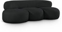Venti 88.5" Boucle Fabric Upholstered Sofa - Black