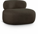 Venti Boucle Fabric Upholstered Living Room Chair - Brown