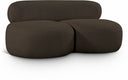 Venti 65" Boucle Fabric Upholstered Loveseat - Brown