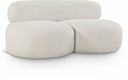 Venti 65" Boucle Fabric Upholstered Loveseat - Cream