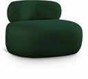 Venti Boucle Fabric Upholstered Living Room Chair - Green