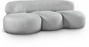 Venti 88.5" Boucle Fabric Upholstered Sofa - Grey