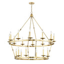 Aged Brass Allendale Chandelier 46.75" by Hudson Valley