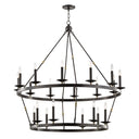 Aged Brass and Old Bronze Allendale Chandelier 46.75" by Hudson Valley