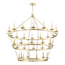 Aged Brass Allendale Chandelier 58" x 54.25" by Hudson Valley