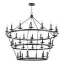 Aged Brass and Old Bronze Allendale Chandelier 58" x 54.25" by Hudson Valley