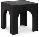Arch Oak Wood End / Side Table - Black