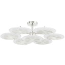 Vintage Polished Brass Topaz Semi Flush 37.75" by Corbett Lighting, view 6