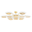 Polished Nickel Topaz Semi Flush 56.75" by Corbett Lighting, view 5