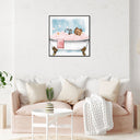Pet in the tub - Custom Pet Portrait