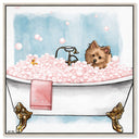 Pet in the tub - Custom Pet Portrait