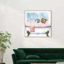Pet in the tub - Custom Pet Portrait