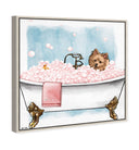 Pet in the tub - Custom Pet Portrait