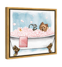 Pet in the tub - Custom Pet Portrait