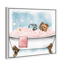 Pet in the tub - Custom Pet Portrait