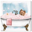 Pet in the tub - Custom Pet Portrait