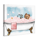 Pet in the tub - Custom Pet Portrait