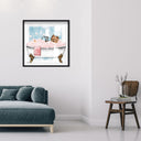 Pet in the tub - Custom Pet Portrait