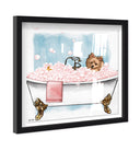 Pet in the tub - Custom Pet Portrait