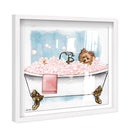 Pet in the tub - Custom Pet Portrait