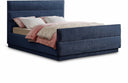 Paxton Chenille Fabric Upholstered Bed - Blue