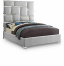 Milan Vegan Leather Upholstered Bed - White