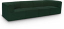 Ollie 128" Boucle Fabric Upholstered 4pc. Modular Sofa - Green