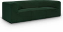 Ollie 98" Boucle Fabric Upholstered 3pc. Modular Sofa - Green