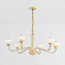 Aged Brass St. Lawrence Chandelier 48.5" by Hudson Valley, view 2