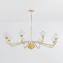 Aged Brass St. Lawrence Chandelier 61.75" by Hudson Valley, view 6