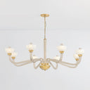 Aged Brass St. Lawrence Chandelier 61.75" by Hudson Valley, view 5