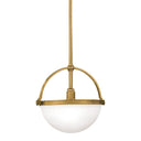 Aged Brass Stratford Pendant 14.25" by Hudson Valley
