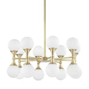 Aged Brass Astoria Chandelier 27" by Hudson Valley