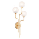 Vintage Gold Leaf Onyx Chandelier 28" by Corbett Lighting, view 6