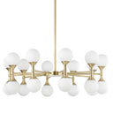 Aged Brass Astoria Chandelier 36" by Hudson Valley