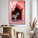 Zebras Apartment is Coral Pink