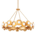 Vintage Gold Leaf Emerald Wall Sconce 9.75" by Corbett Lighting, view 5