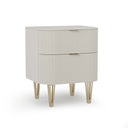 Love Nightstand - 22" - Matte Pearl by Caracole