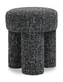 Larson Fabric Upholstered Stool - Black