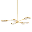 Burnished Nickel Patras Chandelier 56.75" by Corbett Lighting, view 3