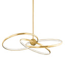 Vintage Brass Alula Chandelier 60" by Corbett Lighting, view 4
